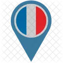 Frankreich Standort Zeiger Symbol