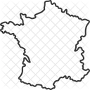 Frankreich Karte  Symbol