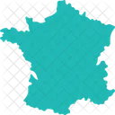 Frankreich Karte  Symbol