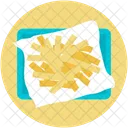 Pommes Pommes Frites Schachtel Symbol