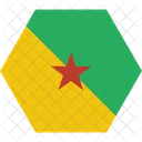 Franzosisch Guyana Land Symbol