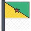 Franzosisch Guyana Land Symbol