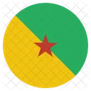 Franzosisch Guyana Land Symbol