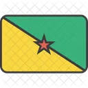 Franzosisch Guyana Land Symbol