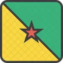 Franzosisch Guyana Land Symbol