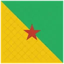 Franzosisch Guyana Land Symbol