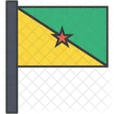 Franzosisch Guyana Land Symbol