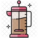 French Press Kaffee Kaffeemaschine Icon