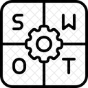 Fraqueza Forca Swot Ícone