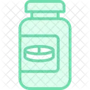Pilula Frasco Duotone Linha Icone Icon