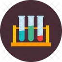 Frasco De Laboratorio Tubo De Cultura Experimento Ícone