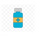 Estilo De Contorno De Color De Botella De Medicina Icono Medico Hospital Icono