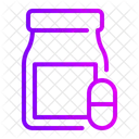 Frasco De Pastillas Asistencia Sanitaria Y Medica Capsula Icon