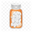 Frasco de pastillas  Icono