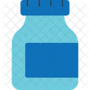 Frasco De Pastillas Para Pescado Medicina Para Pescado Contenedor De Capsulas Para Pescado Icono