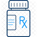 Frasco de pastillas rx  Icono