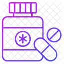 Frasco De Remedio Comprimidos Drogas Ícone