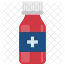Frasco De Remedio Com Tampa Branca Frasco De Remedio Frasco De Remedio Ícone