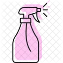 Spray Frasco Cor Sombra Icone Linha Fina Ícone