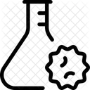 Frasco De Virus Frasco De Coronavirus Pesquisa De Virus Ícone