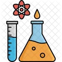 Frasco Quimico Frasco Conico Pesquisa De Laboratorio Ícone