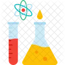 Frasco Quimico Frasco Conico Pesquisa De Laboratorio Ícone