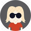 Sonnenbrille Frau Avatar Icon