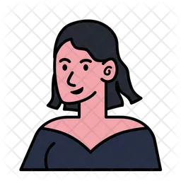 Frau mit Kleid-Avatar  Symbol