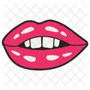 Weibliche Lippen Lippenaufkleber Mund Symbol