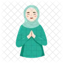 Muslimische Frau Eid Ramadan Icon