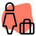 Frau Passagier  Symbol