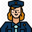 Beruf Avatar Polizistin Symbol