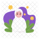 Frau im Ihram-Kleid  Symbol