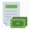 Fraudulent Document Finance Icon