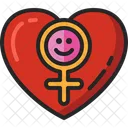 Frauen Weiblich Herz Icon