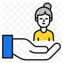 Frauenpflege Frauenschutz Geschlechterrespekt Symbol