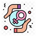 Frauenpflege Frauensicherheit Feministin Icon