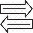 Frecce Condivisione Dati Freccia Direzionale Icon