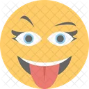 Smiley Zwinkern Frech Symbol