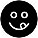 Frech Zunge Anbetend Symbol