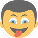 Smiley Zwinkern Frech Symbol