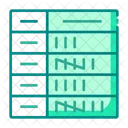 Frecuencia Hoja De Calculo Analisis De Datos Icono