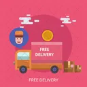 Free Delivery Cargo Icon