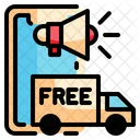 Free Delivery Marketing Free Delivery Promotion Free Delivery Icon