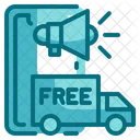 Free Delivery Marketing Free Delivery Promotion Free Delivery Icon