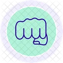 Free Fist Color Circle Icon Icon