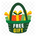 Free Gift Handbasket Surprise Icon