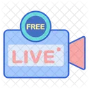 Free Live Stream Live Video Video Streaming Icon