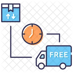 Free Logistics Delivery  Icon