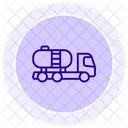 Free Oil Truck Color Circle Icon Icon